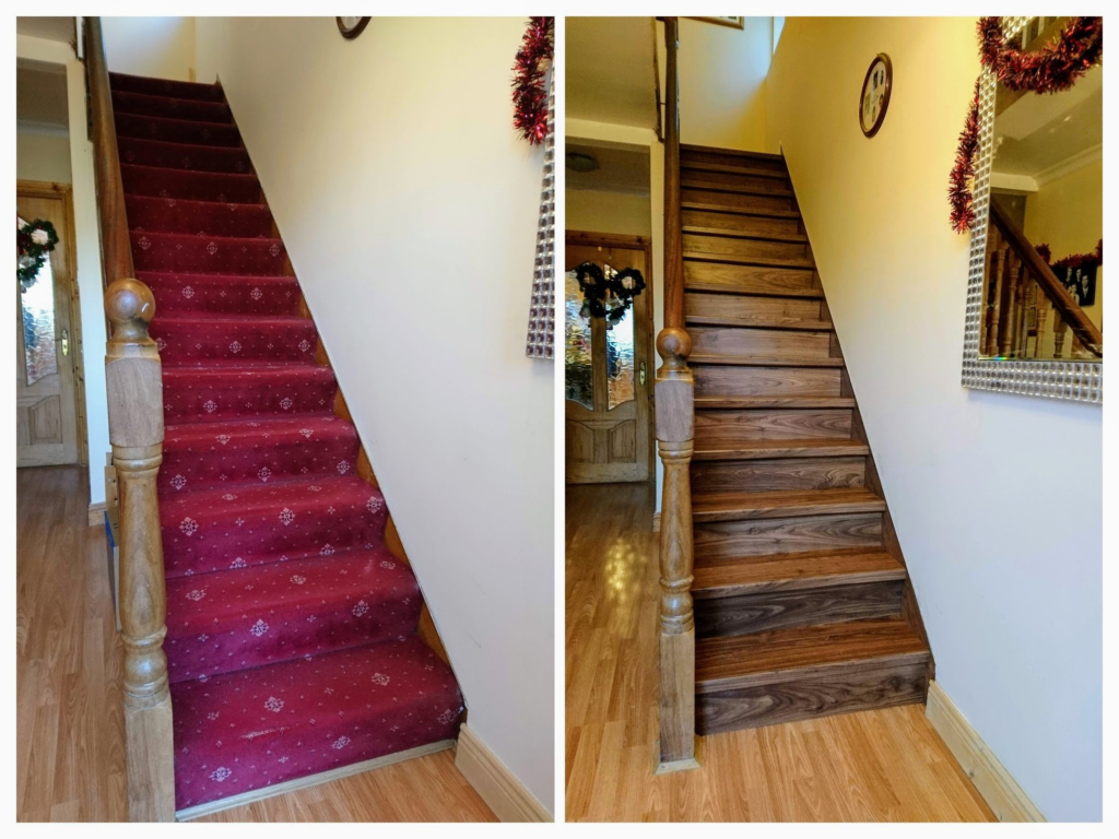 Upgrading stairs floor
