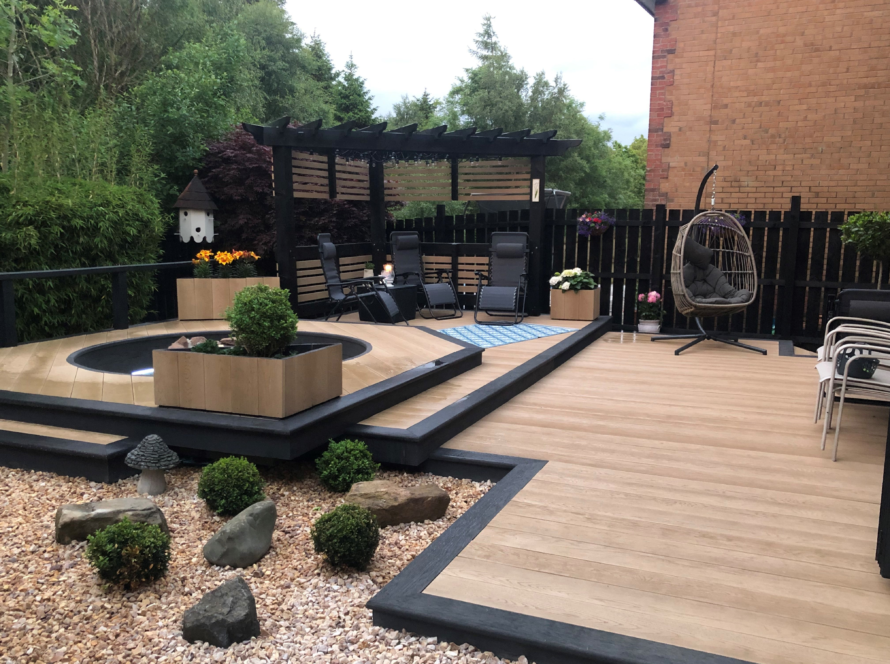 Decking in garden