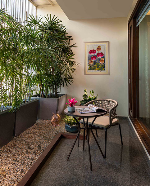 granite balcony flooring